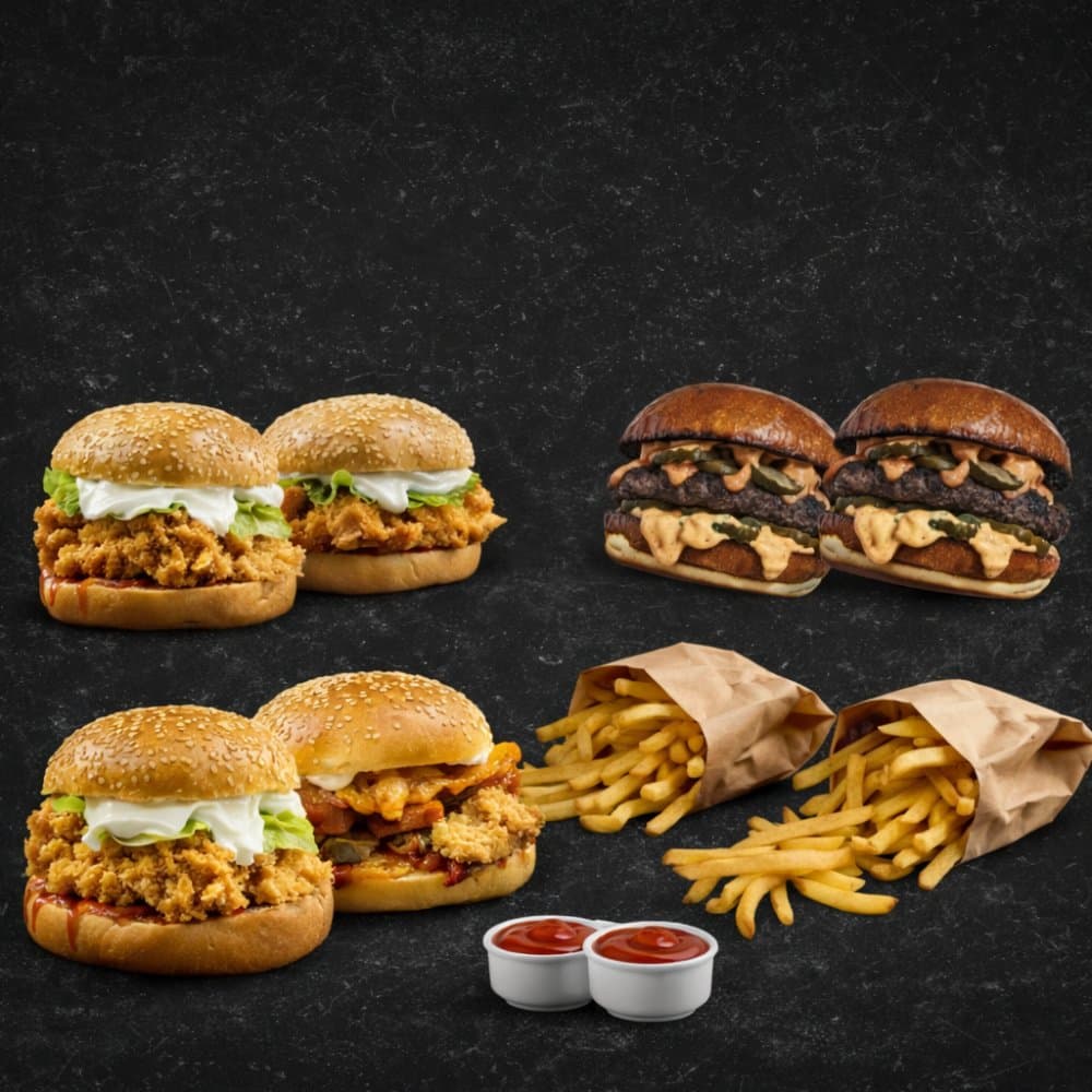 Big Offer: 2× Zinger World + 2× Beef World + 2× Cup Sauce + 2× Fries