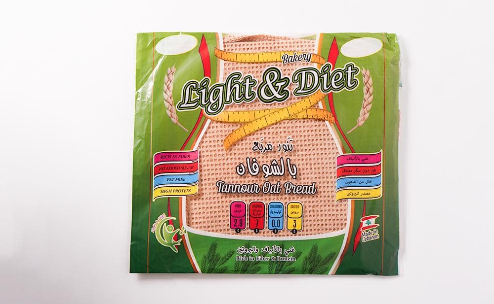 Light & Diet Tannour Oat Bread